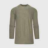 Heather Military Green Active Long Sleeve Crew T-Shirt