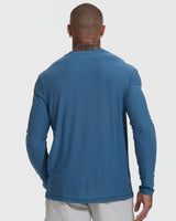 Stone Blue Active Long Sleeve Crew T-Shirt