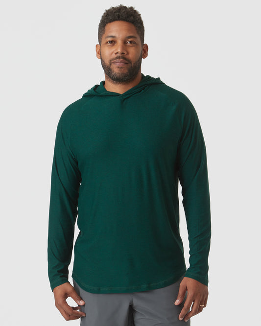 Evergreen Heather Active Hoodie