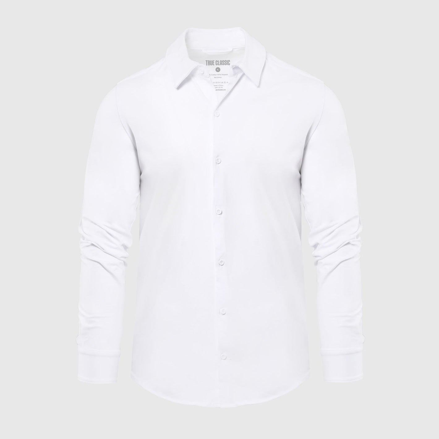 White Long Sleeve Knit Shirt