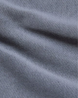 Dusty Blue Fleece French Terry Pullover Crew Neck