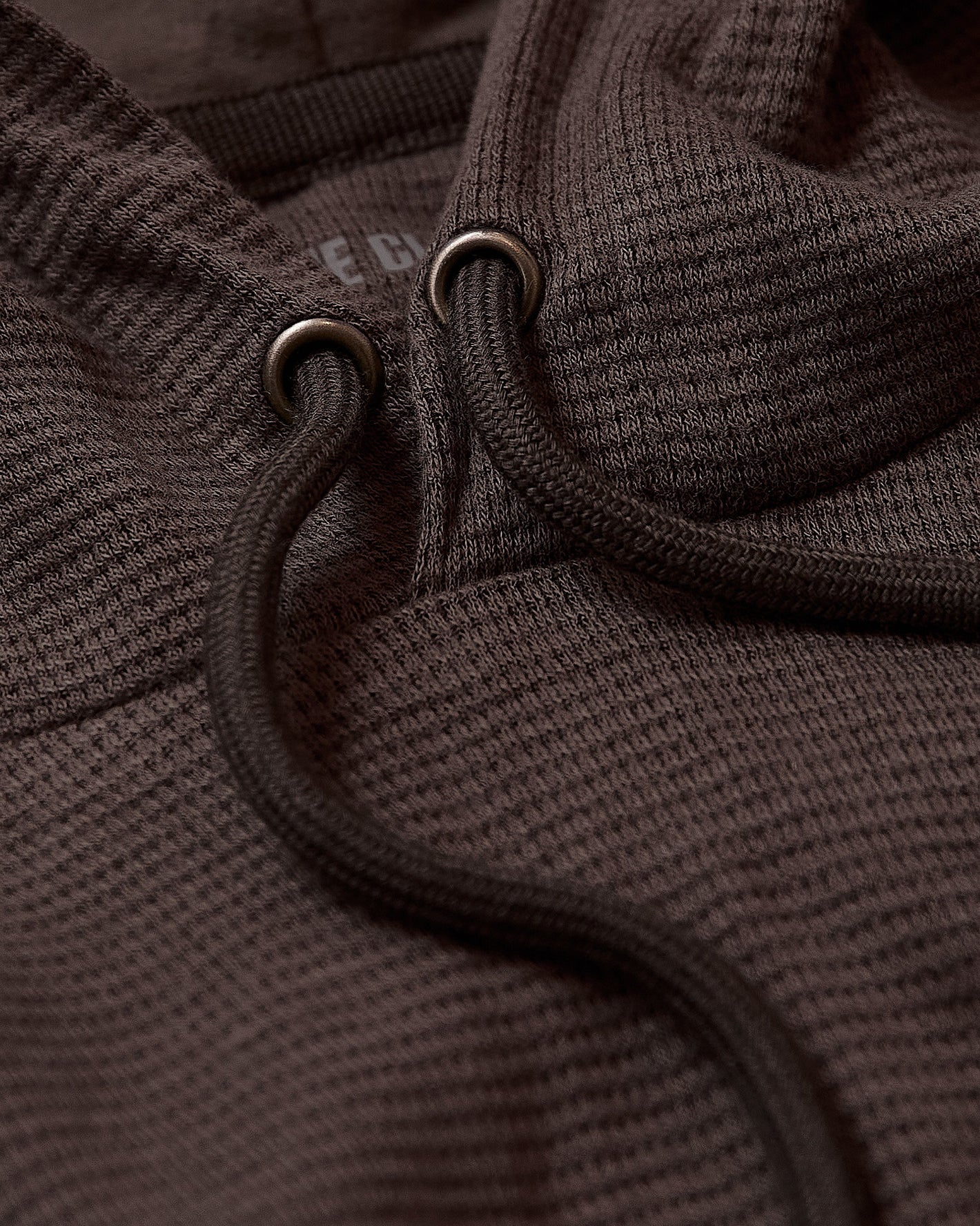 Dark Oak Waffle Hoodie