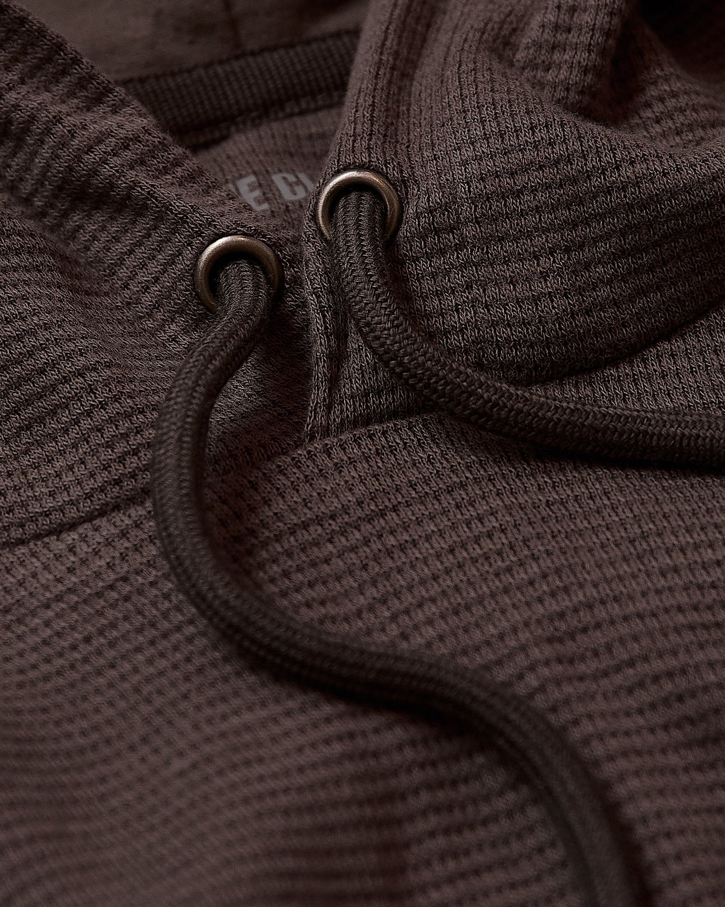 Dark Oak Waffle Hoodie