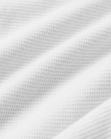 White Tall Waffle Long Sleeve Henley