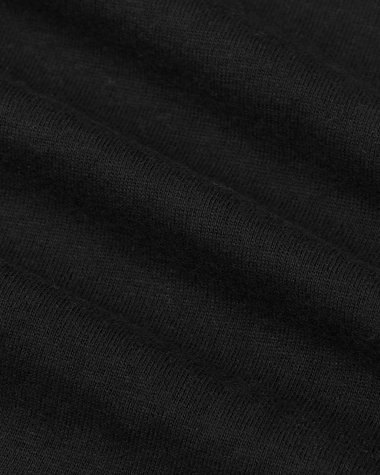 Black Hooded Long Sleeve T-Shirt