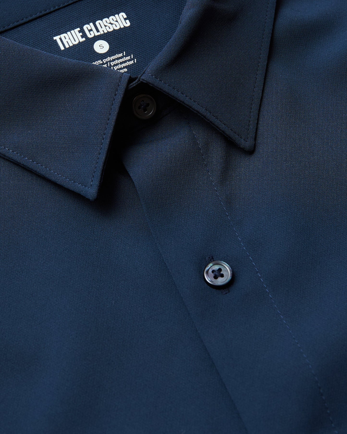 Navy Performance Long Sleeve Dress Shirt