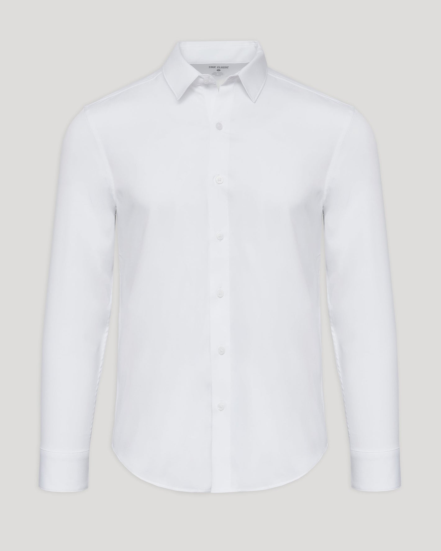 White Performance Long Sleeve Dress Shirt