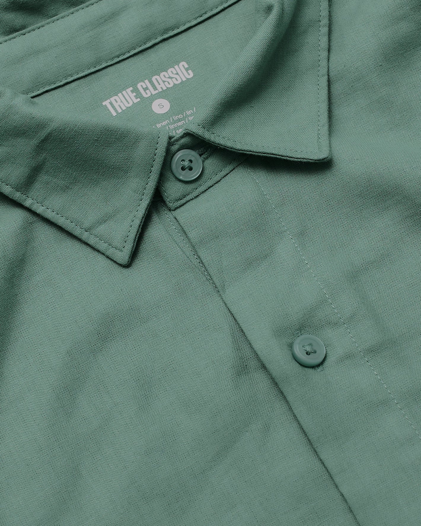 Moss Long Sleeve Linen Shirt