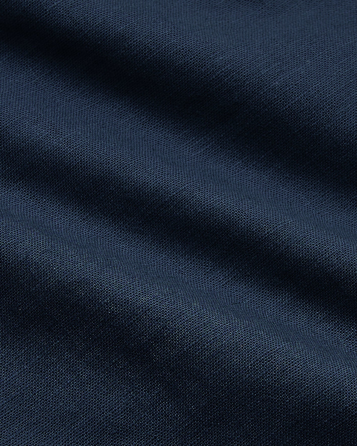 Navy Short Sleeve Linen Shirt