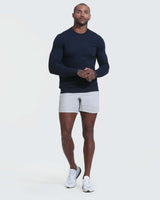 Heather Navy Active Comfort Crew Sweatshirt