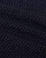 Heather Navy Pique Crew Sweater