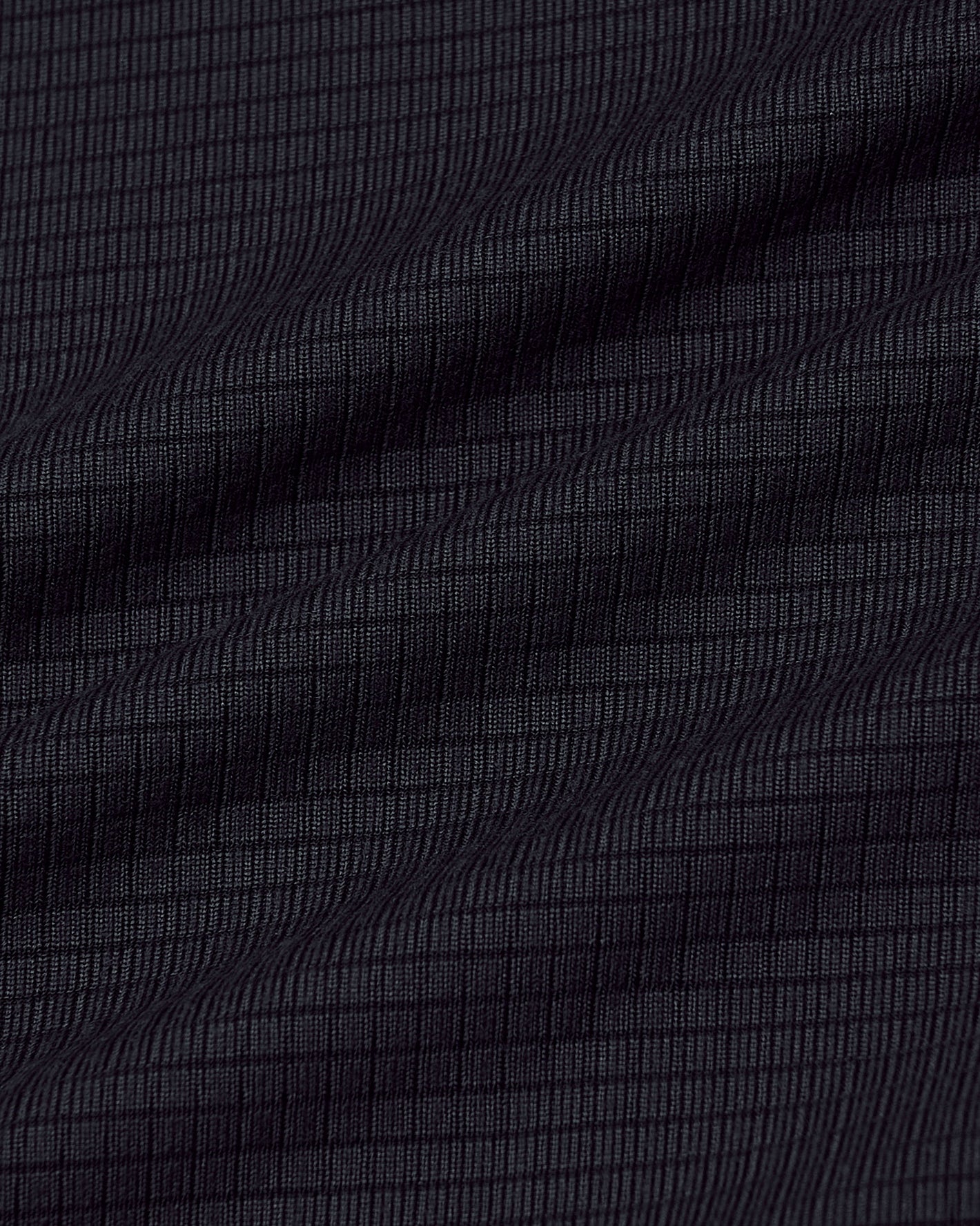 Black Long Sleeve Active Mesh Crew