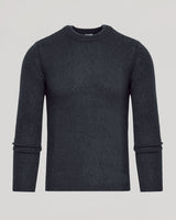 Charcoal Heather Gray Marled Crew Neck Sweater