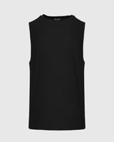 Black Sleeveless Active Muscle Tee