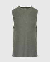 Heather Forest Sleeveless Active Muscle Tee