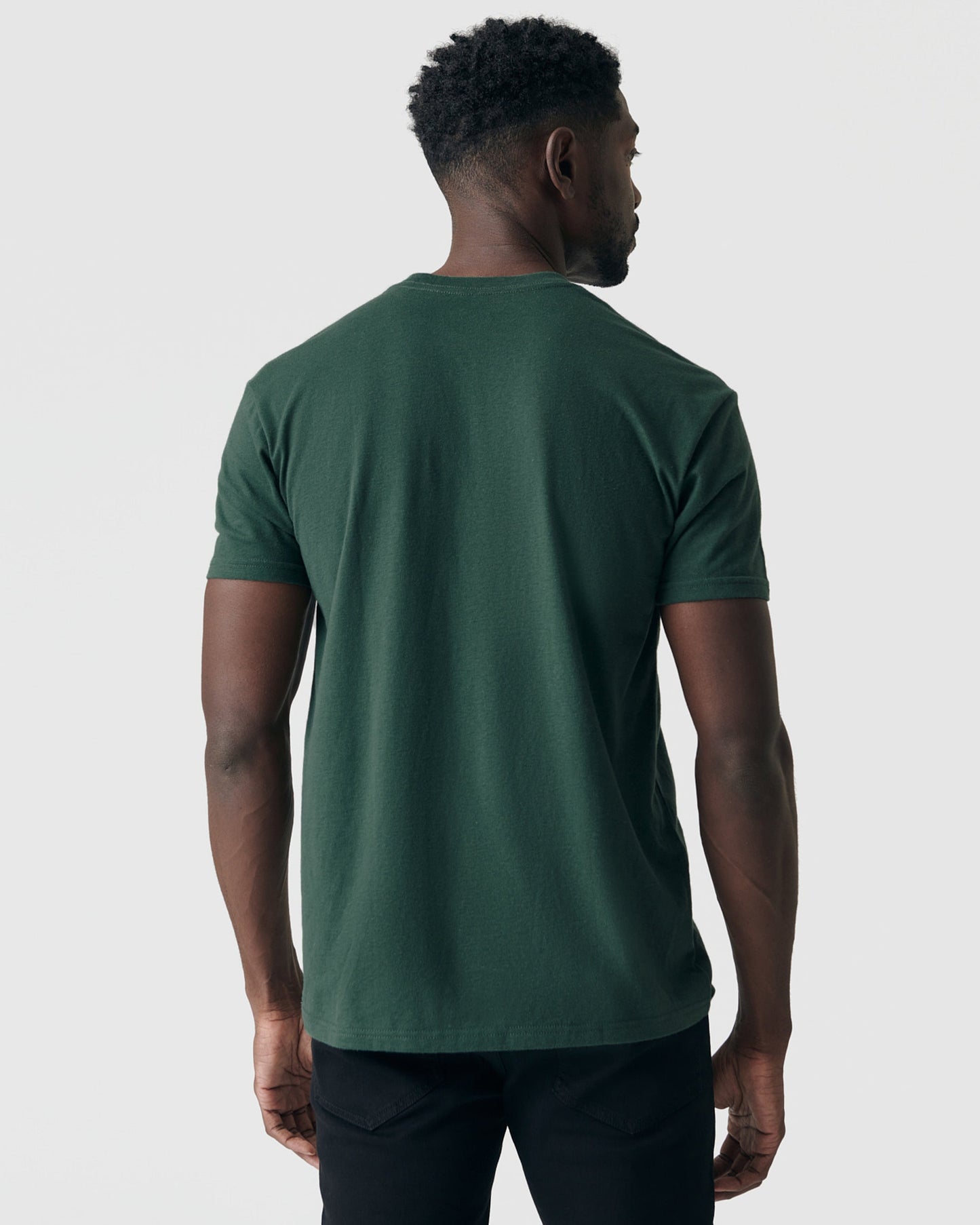 Forest Green Pocket Crew Tee