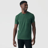 Hunter Green Pocket Crew Tee