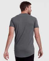Carbon Tall Round Hem Crew Neck T-Shirt
