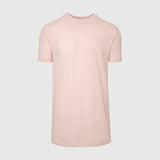Dusty Pink Tall Round Hem Crew Neck T-Shirt
