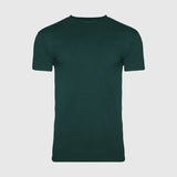 Forest Green Tall Round Hem Crew Neck T-Shirt
