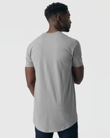 Glacier Gray Tall Round Hem Crew Neck T-Shirt