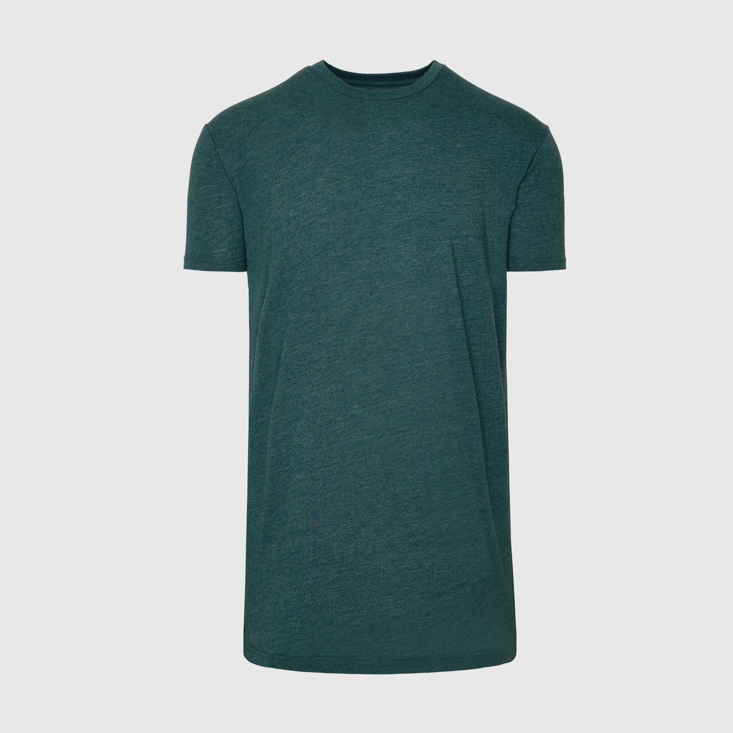Heather Emerald Tall Round Hem Crew Neck T-Shirt