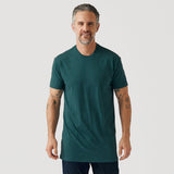 Heather Emerald Tall Round Hem Crew Neck T-Shirt