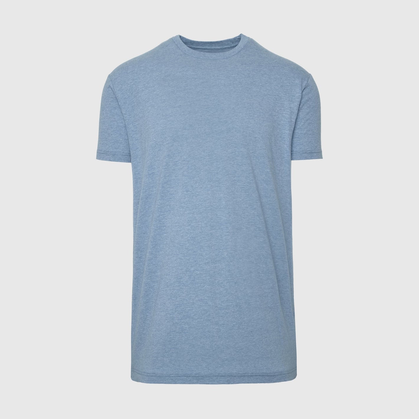 Heather Indigo Tall Round Hem Crew Neck T-Shirt