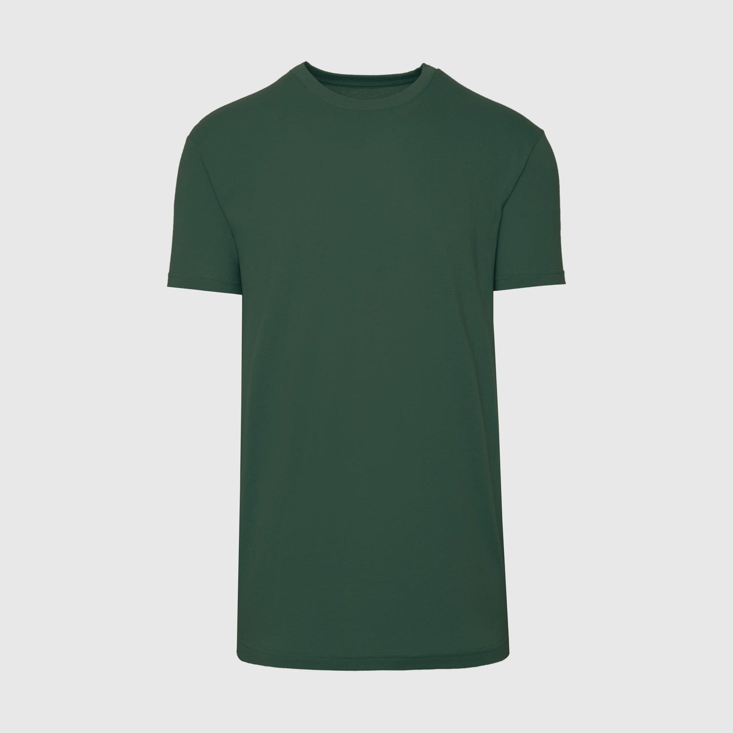 Hunter Green Tall Round Hem Crew Neck T-Shirt