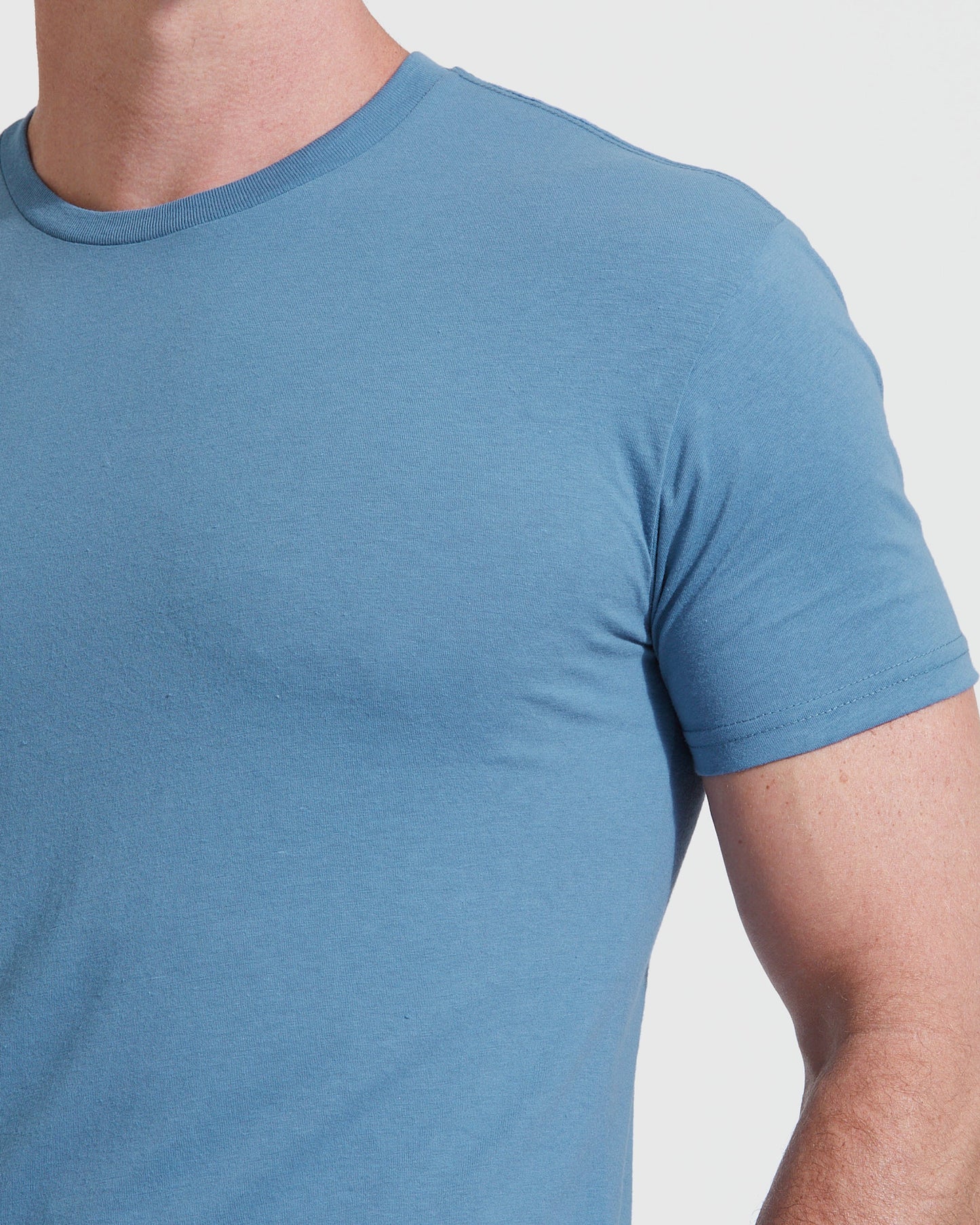 Indigo Tall Round Hem Crew Neck T-Shirt