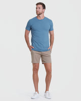 Indigo Tall Round Hem Crew Neck T-Shirt