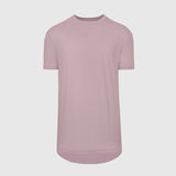 Mineral Mauve Tall Round Hem Crew Neck T-Shirt