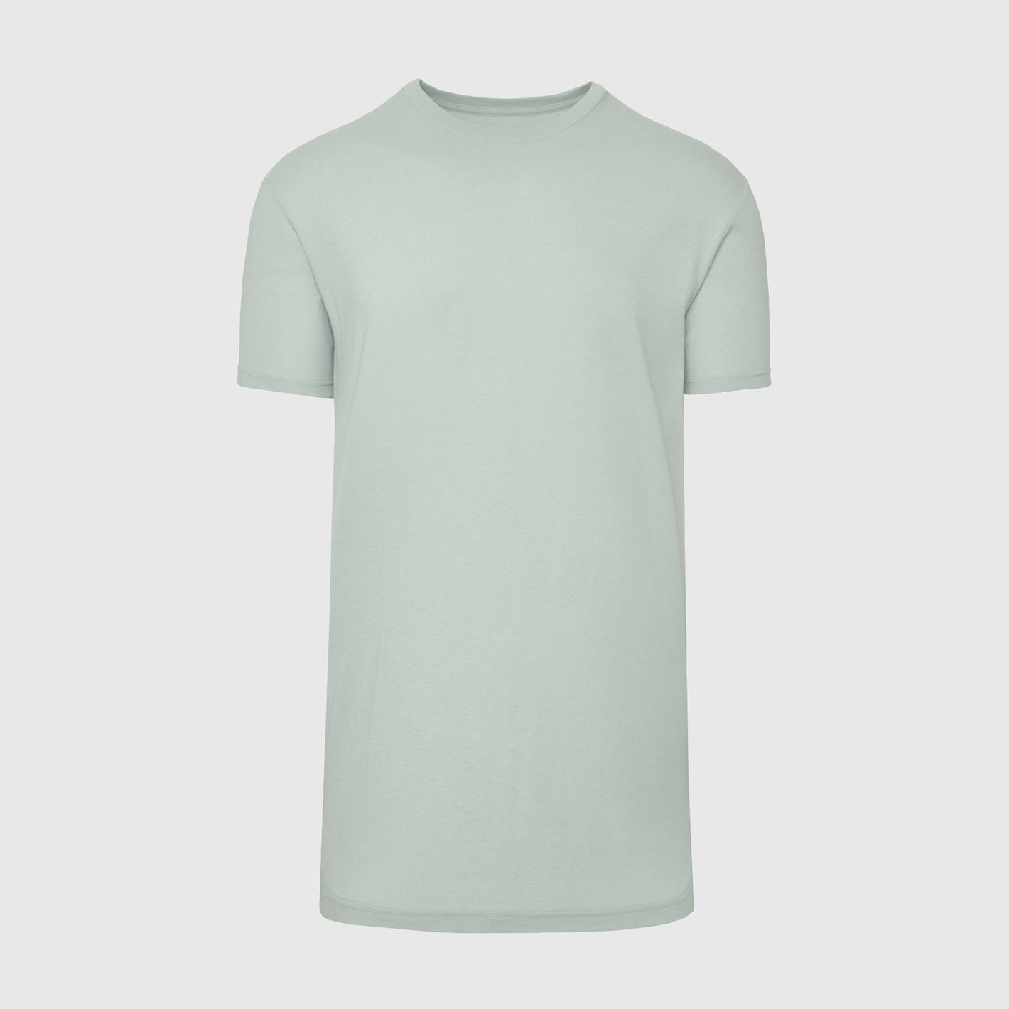Sage Tall Round Hem Crew Neck T-Shirt