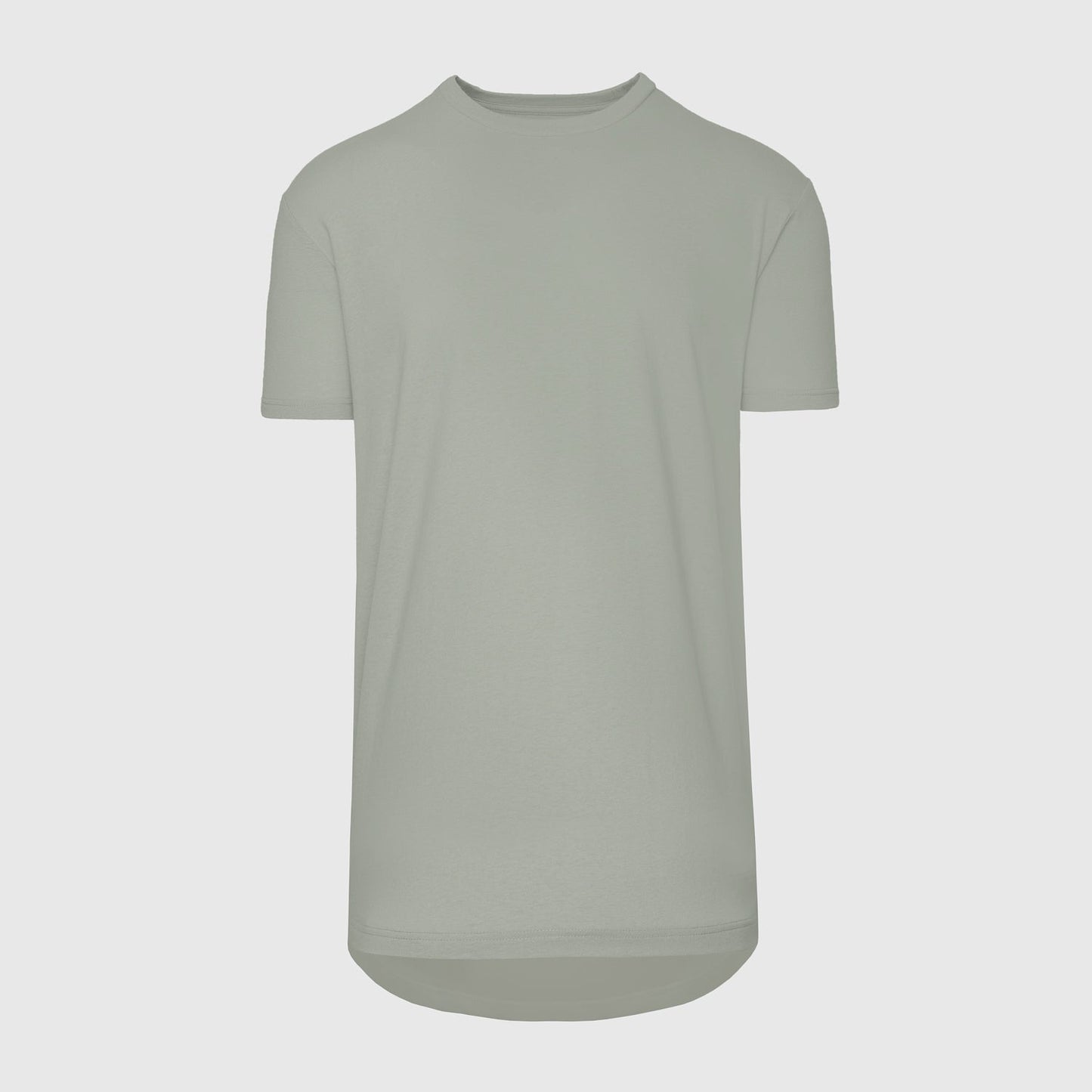 Slate Green Tall Round Hem Crew Neck T-Shirt