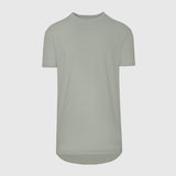 Slate Green Tall Round Hem Crew Neck T-Shirt