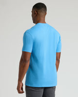 Dark Heather Bahama Blue Tall Straight Hem Crew Neck T-Shirt