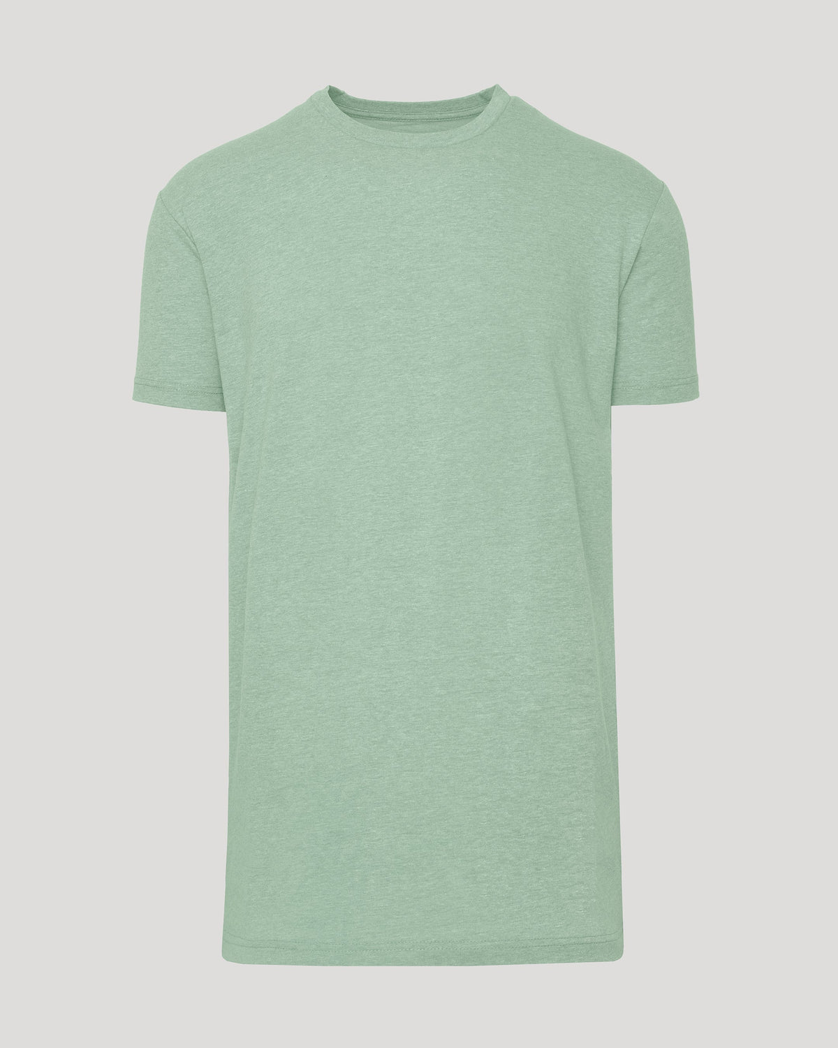 Heather Slate Green Tall Straight Hem Crew Neck T-Shirt