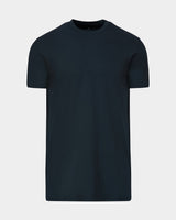 Navy Tall Straight Hem Crew Neck T-Shirt