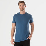 Stone Blue Tall Straight Hem Crew Neck T-Shirt