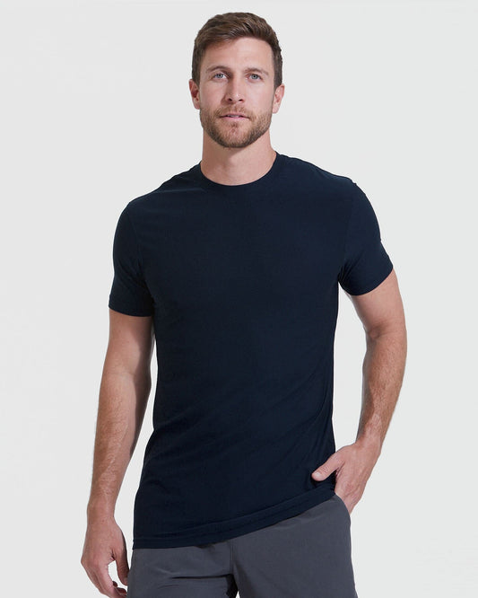 Navy Tall Active Crew Neck