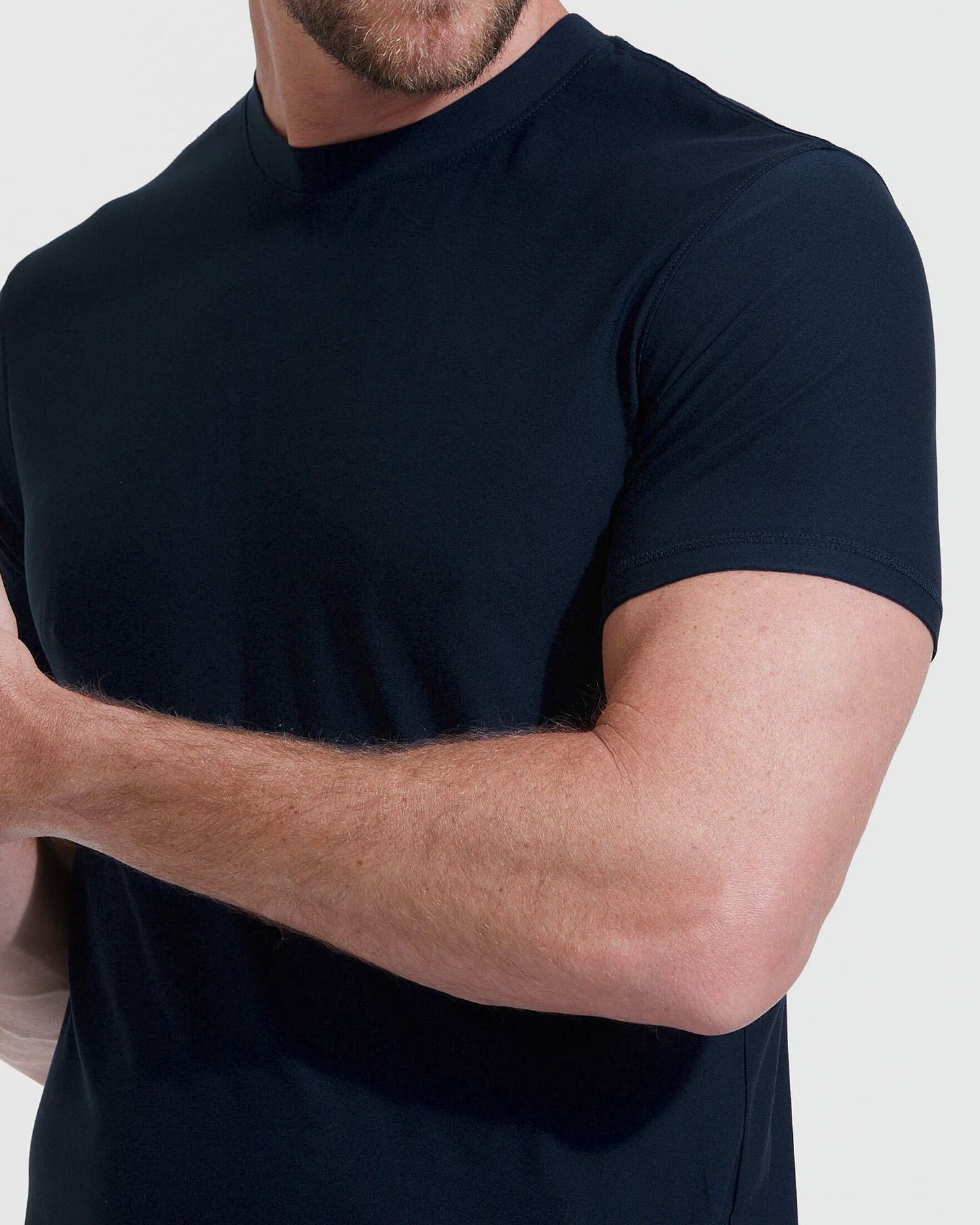 Navy Tall Active Crew Neck