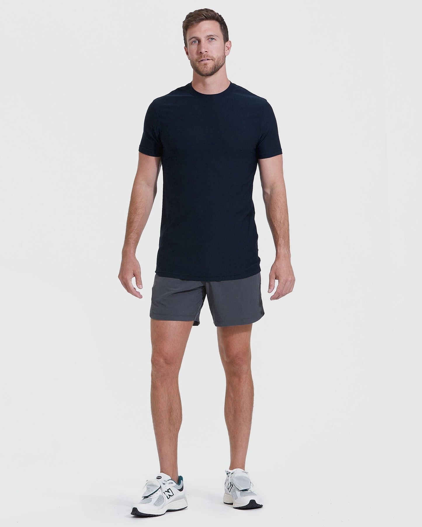 Navy Tall Active Crew Neck