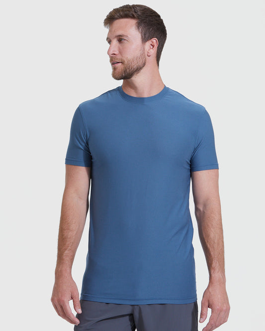 Stone Blue Tall Active Crew Neck