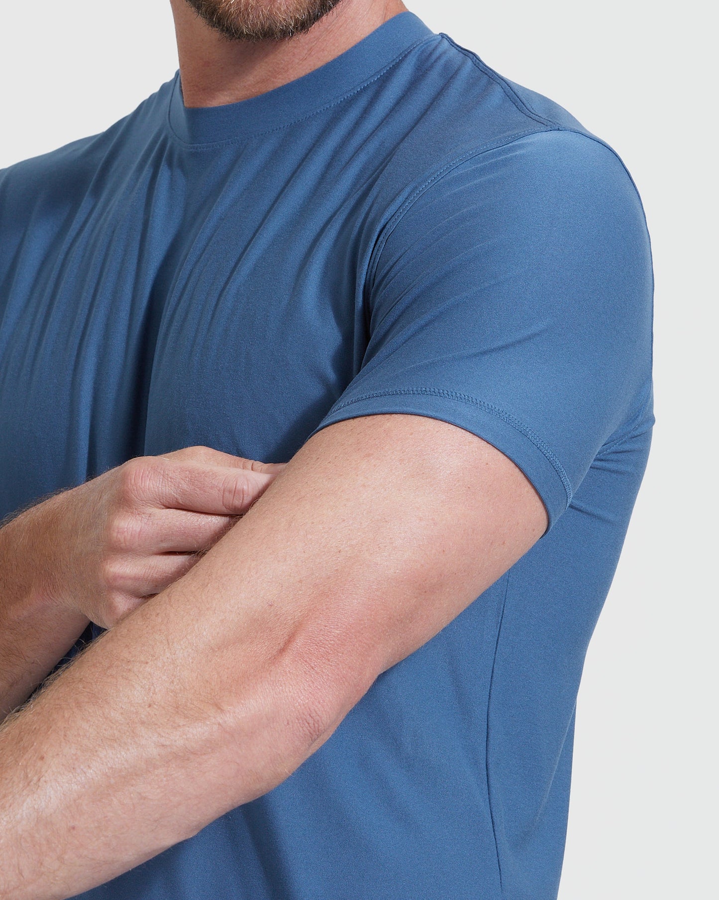 Stone Blue Tall Active Crew Neck
