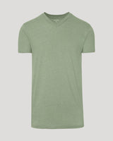 Dark Heather Bay Green Tall Classic V-Neck