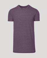 Dark Heather Plum Tall Classic V-Neck