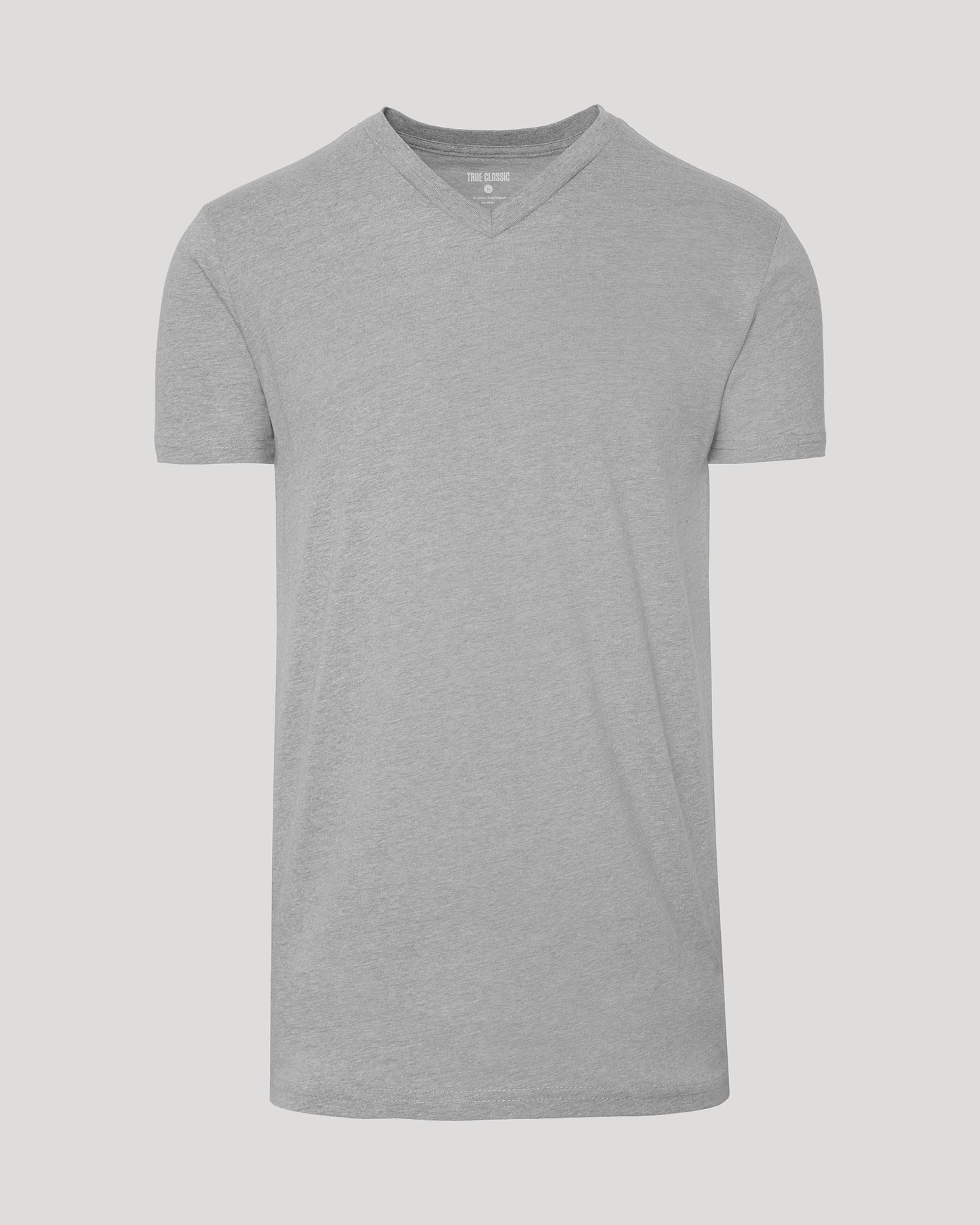 Heather Gray Tall Short Sleeve Classic V-Neck