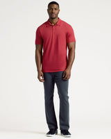 Dark Heather Lava Short Sleeve Tall Polo