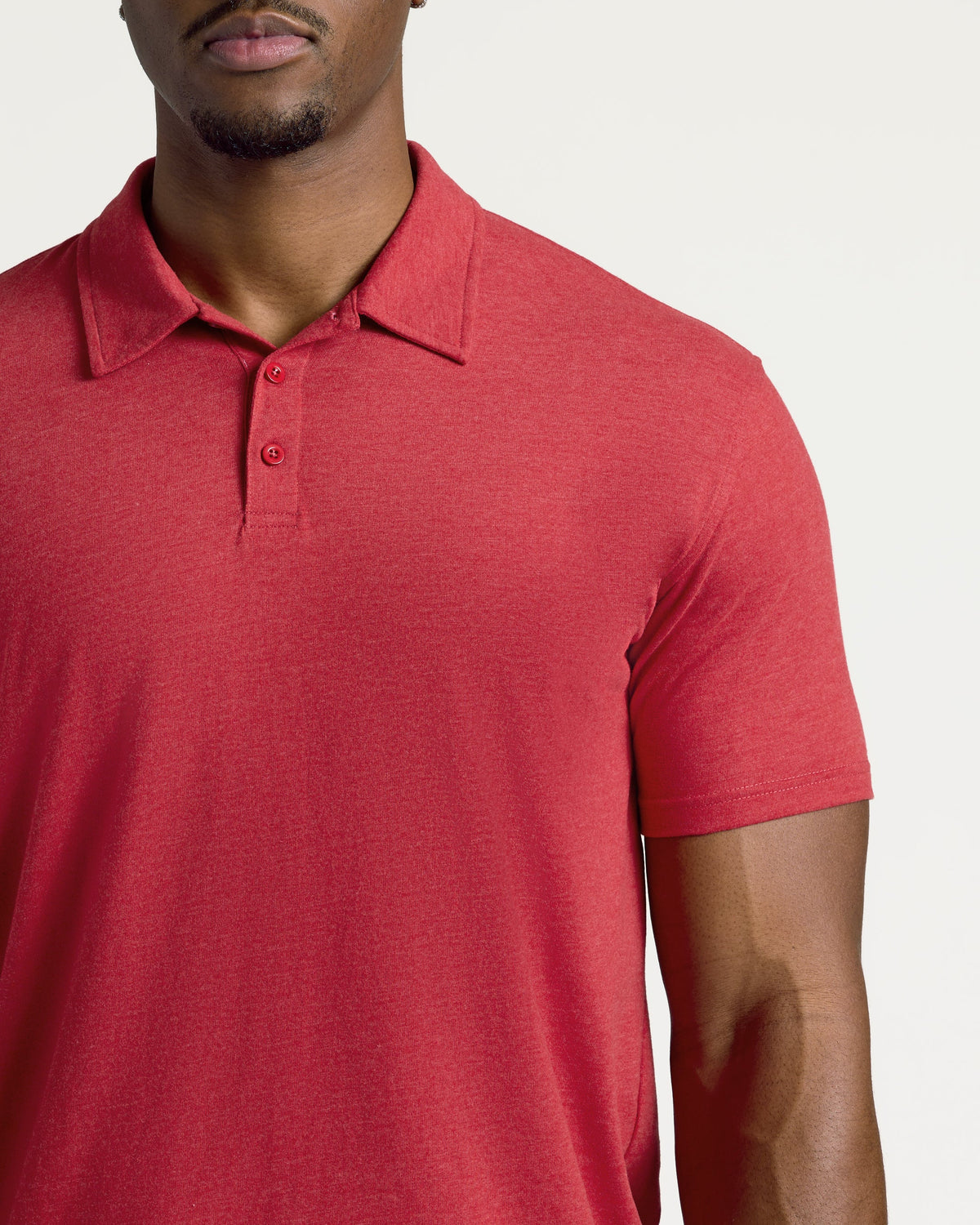 Dark Heather Lava Short Sleeve Tall Polo