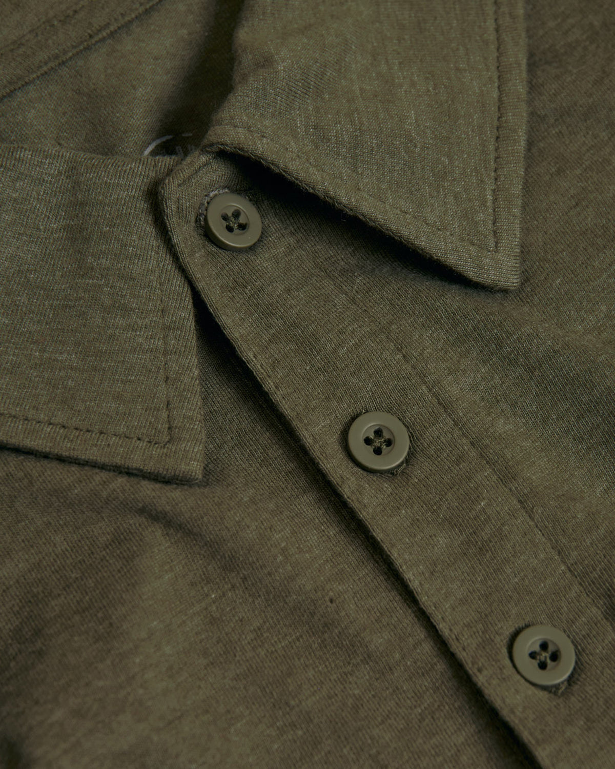 Heather Military Green Short Sleeve Tall Polo